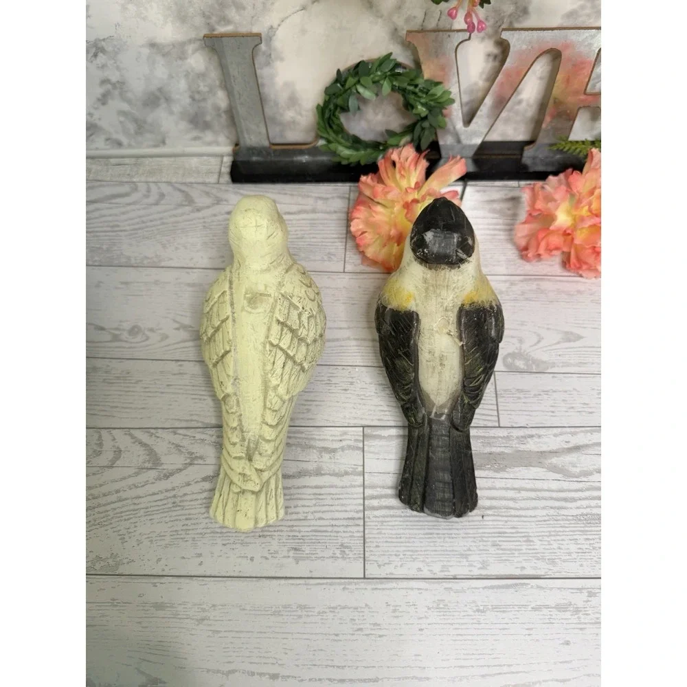Wax Candles Chickadee And‎ Dove Birds Winter Woodland Series By Russ Berrie NWT